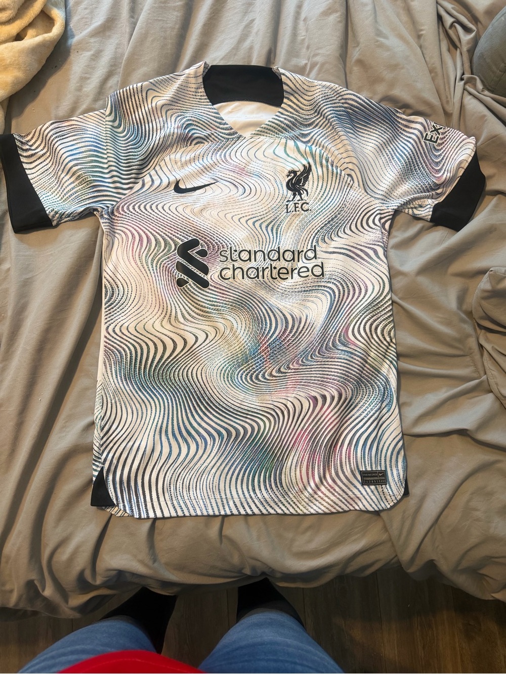 Nike Liverpool FC White Multicolor Swirl Training Jersey